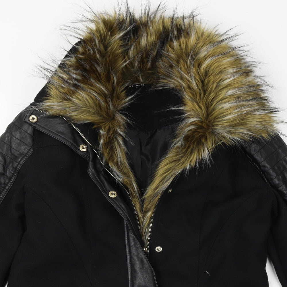 Select  Womens Black   Jacket Coat Size 8