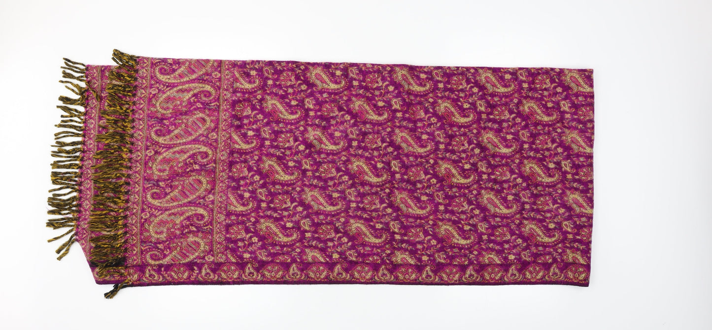 Preworn  Purple Geometric   Scarf