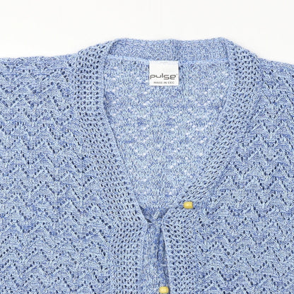 Pulse  Womens Blue   Cardigan Jumper Size L