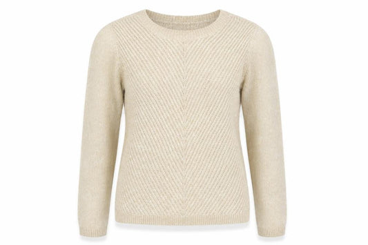 Isle Essentials  Womens Beige   Pullover Jumper Size S