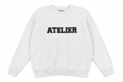 Front view of Gallery women’s white jumper, size S