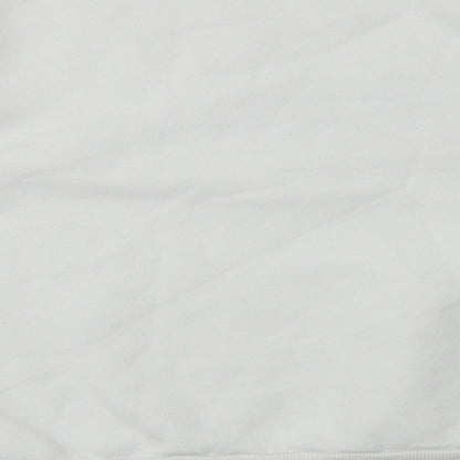 Brand and care label for Gallery women’s white jumper, size S