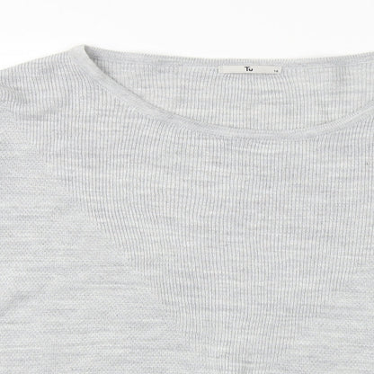 Tu Womens Grey   Pullover Jumper Size 16