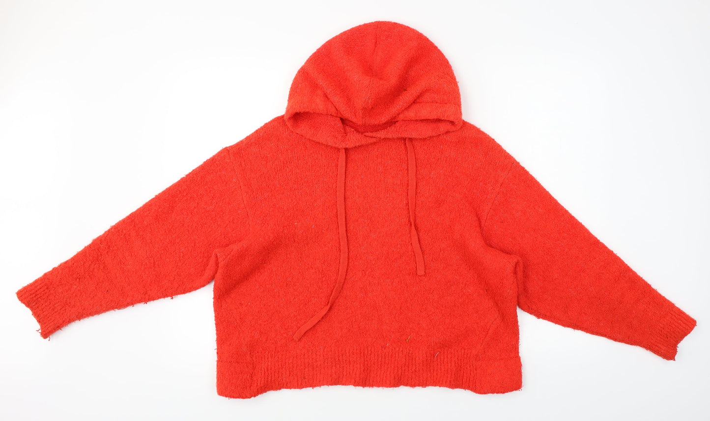 Marks and Spencer  Womens Red   Pullover Hoodie Size M