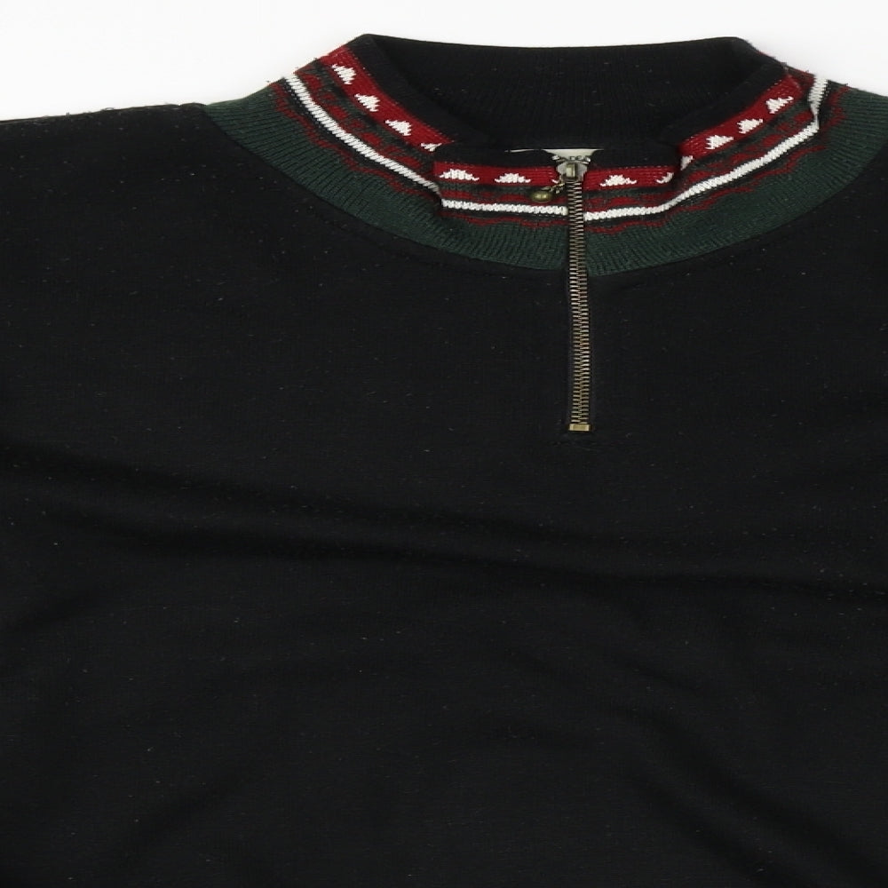big fun  Womens Black   Henley Jumper One Size
