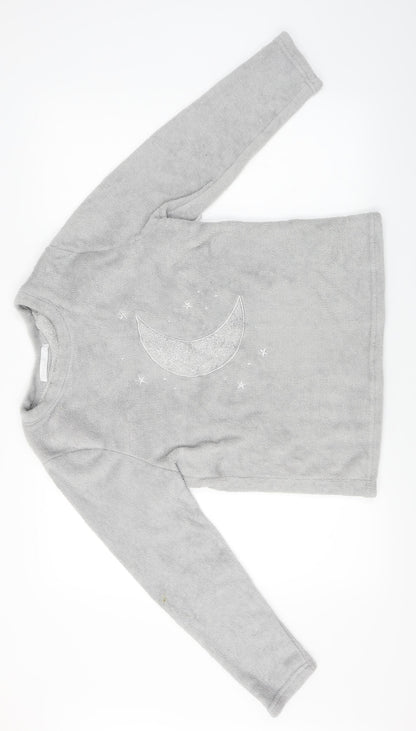 Additional front view of Time To Dream women’s grey jumper, size M