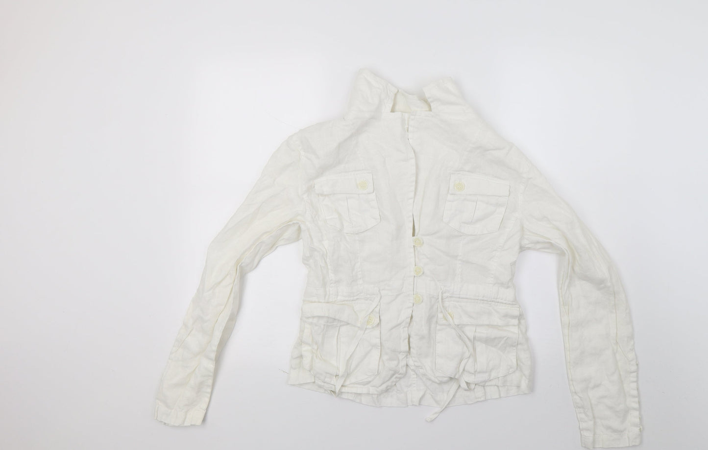 E studio Womens White   Basic Blouse Size M
