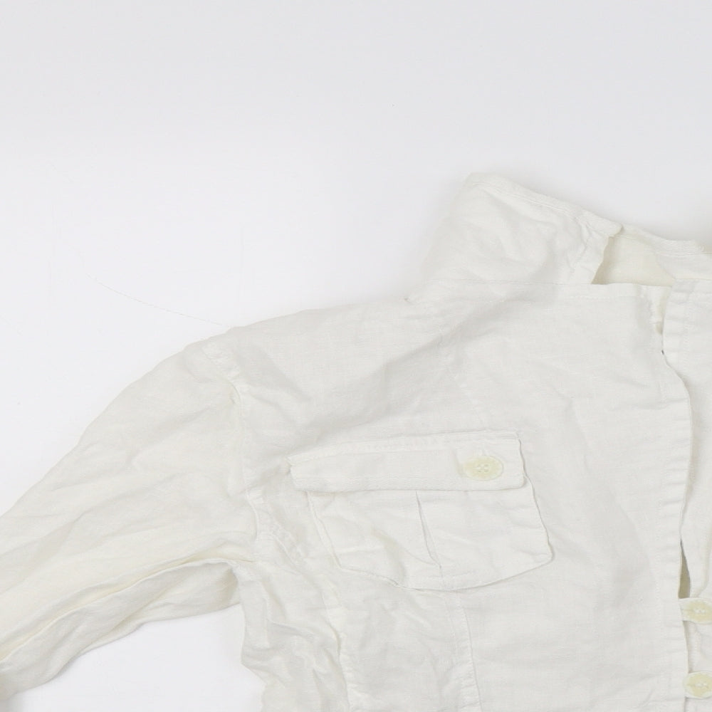 E studio Womens White   Basic Blouse Size M