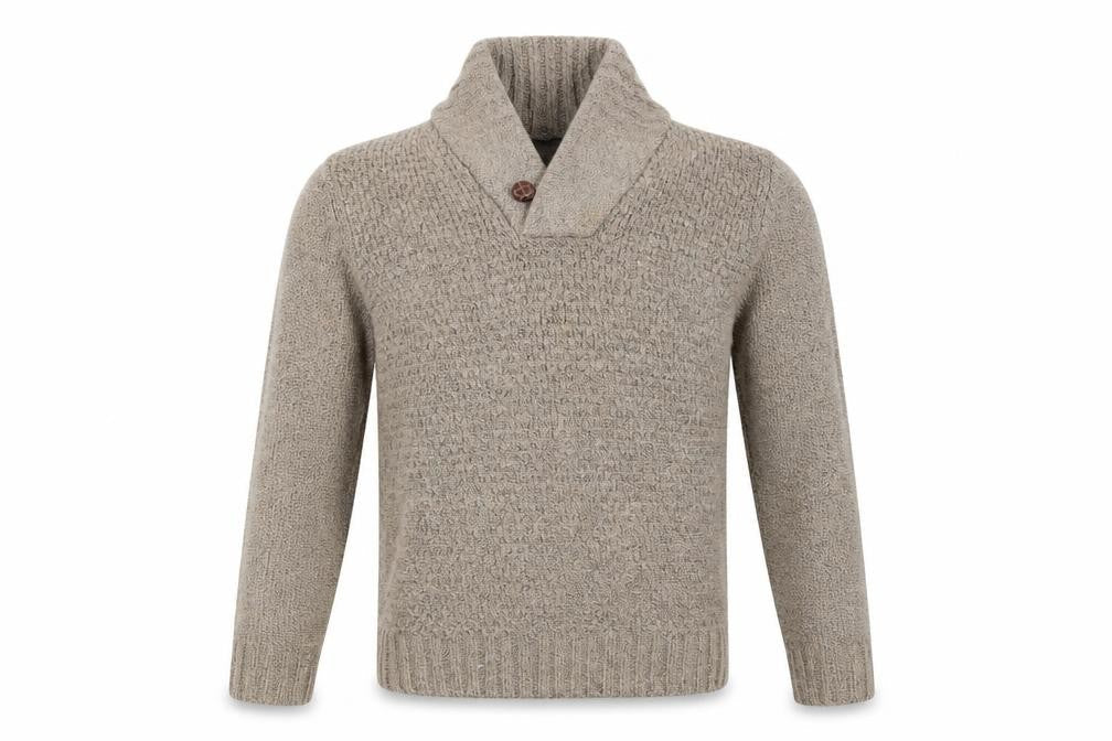 Cedarwood State Mens Beige Knit Pullover Jumper Size M