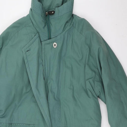 Preloved Kiabi Womens Green   Overcoat Coat Size L - Detail