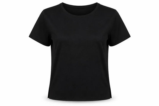 Abstacrt Womens Black   Basic T-Shirt Size S