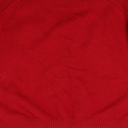 isle Womens Red  Knit Pullover Jumper Size M