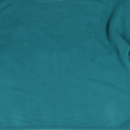 Lauren taylor Womens Green Floral Knit Pullover Jumper Size M