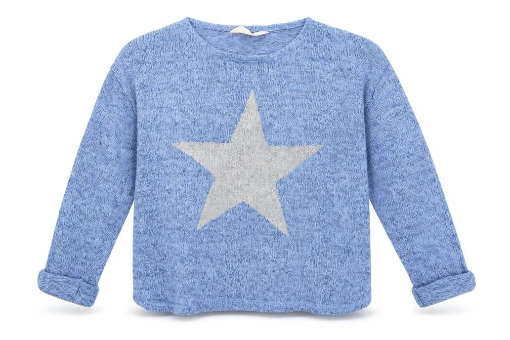 H&M Girls Blue   Basic Blouse Size 8-9 Years