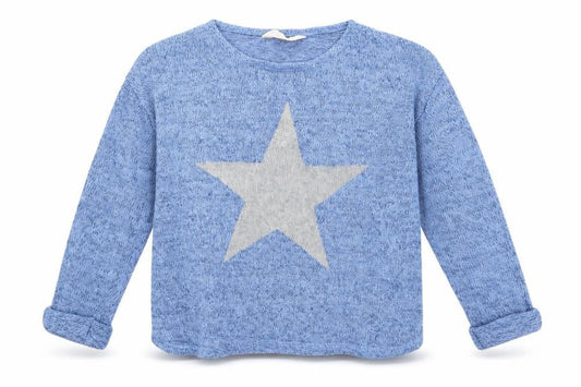 H&M Girls Blue   Basic Blouse Size 8-9 Years