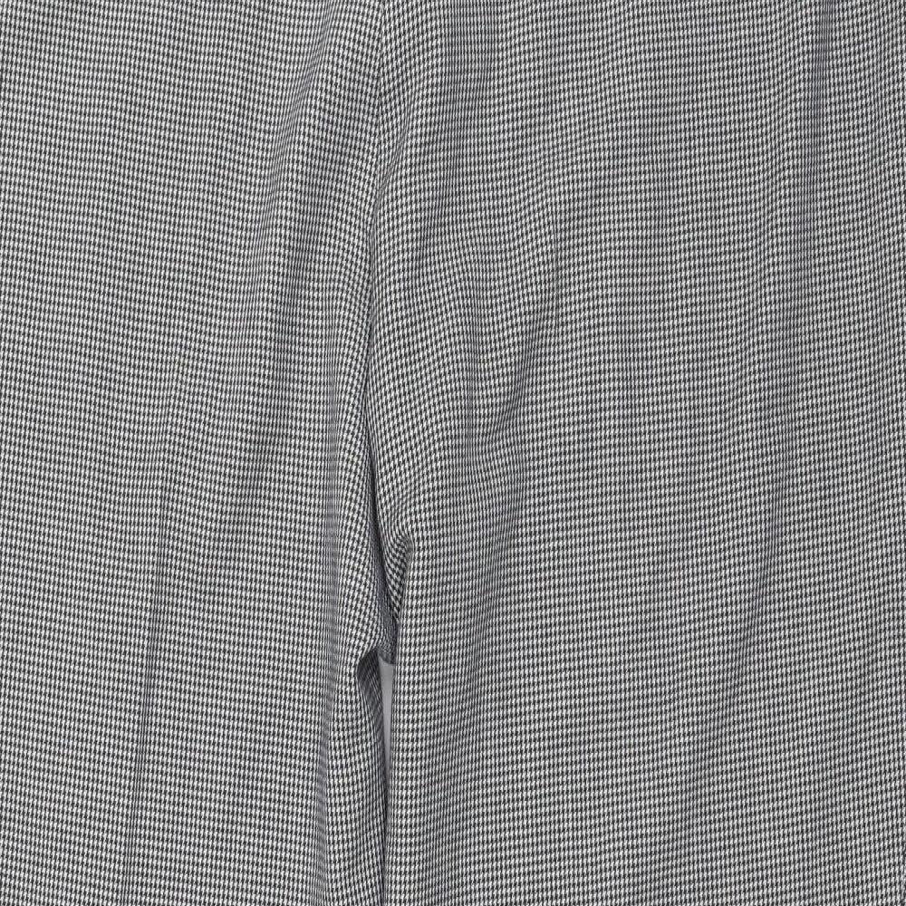 Classics Womens White Houndstooth  Sweatpants Trousers Size 20 L26 in