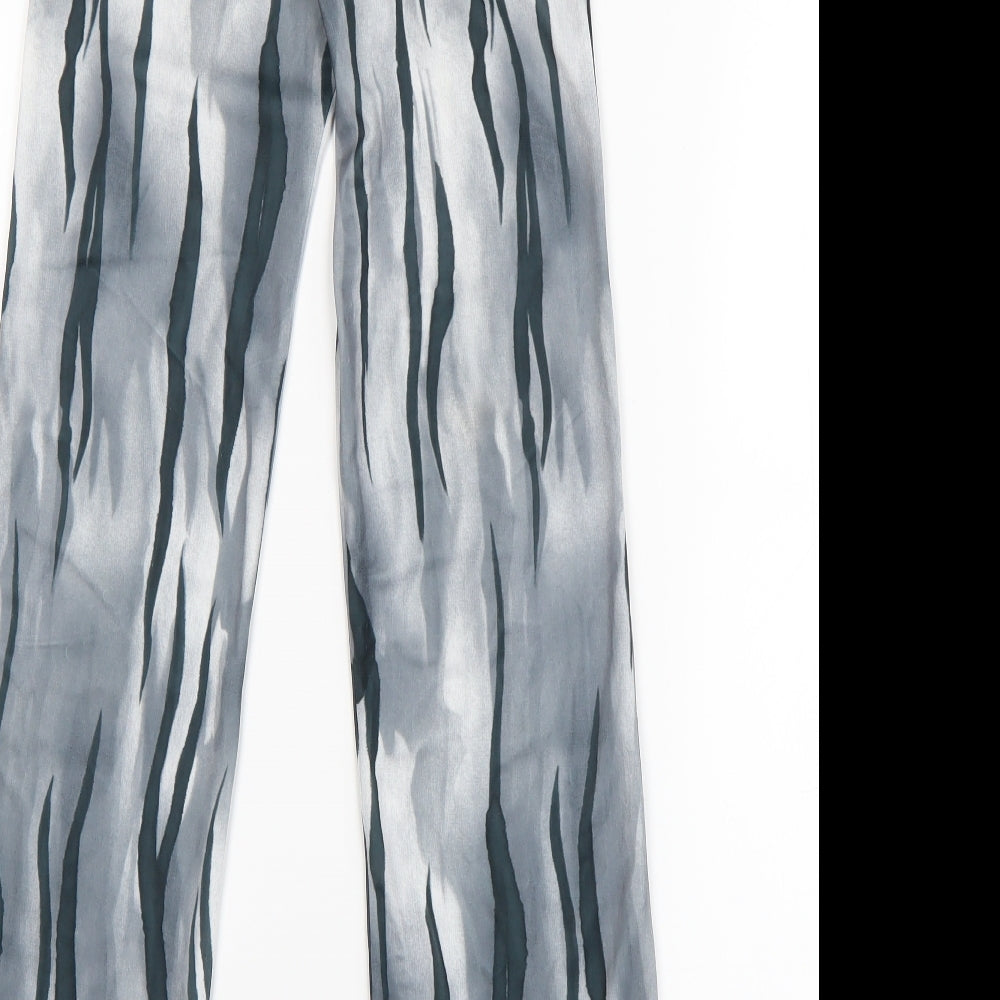 Lauren A. Smith Womens Grey Animal Print  Trousers  Size 4 L29 in