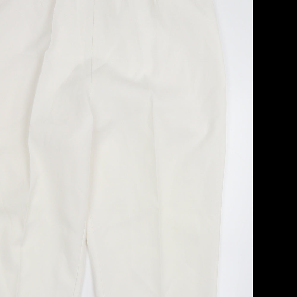 Preworn Womens White   Trousers  Size 20 L27 in