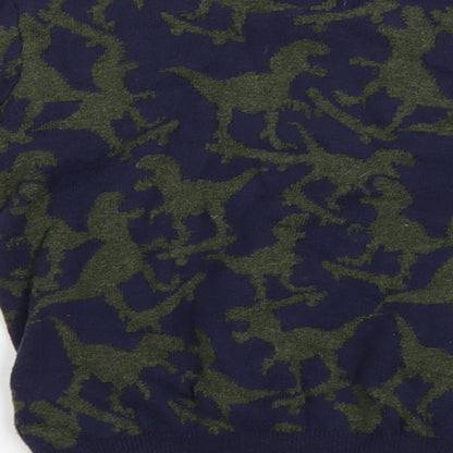 Preloved F&F Boys Blue Camouflage  Pullover Jumper - Label