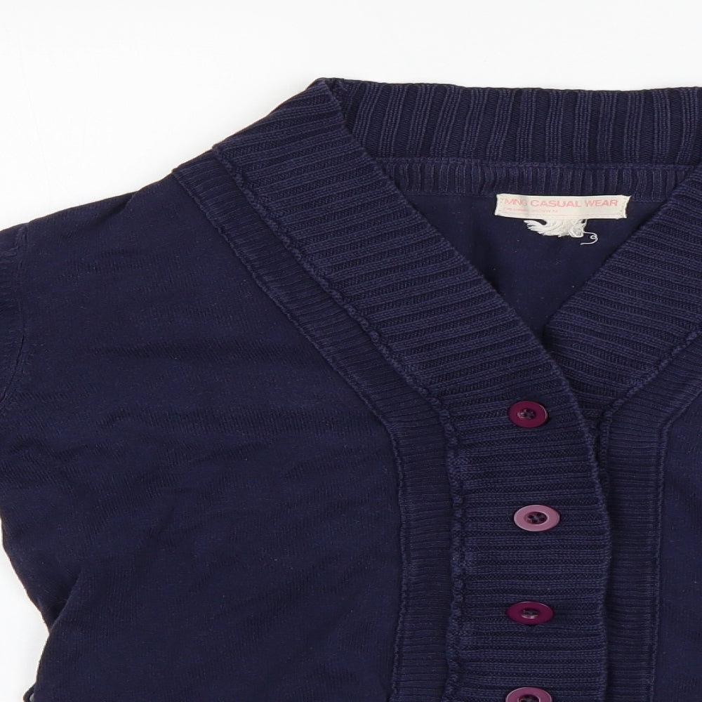 MNG Womens Blue   Cardigan Jumper Size L