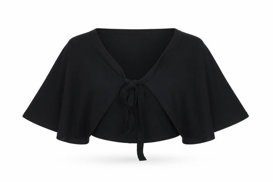 Warehouse Womens Black   Jacket Poncho Size 10