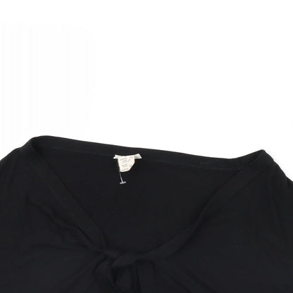 Warehouse Womens Black   Jacket Poncho Size 10