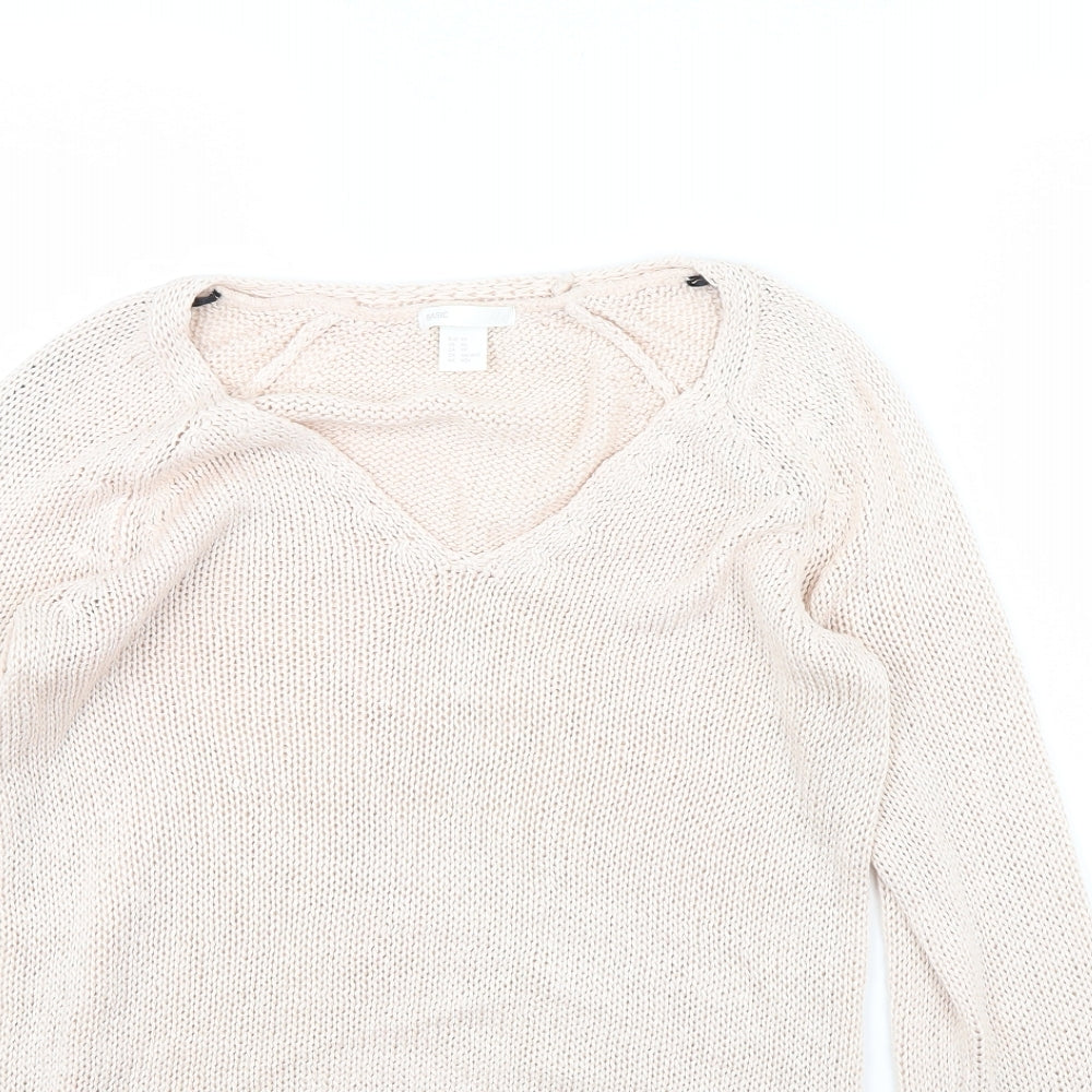 H&M Womens Pink   Pullover Jumper Size XS