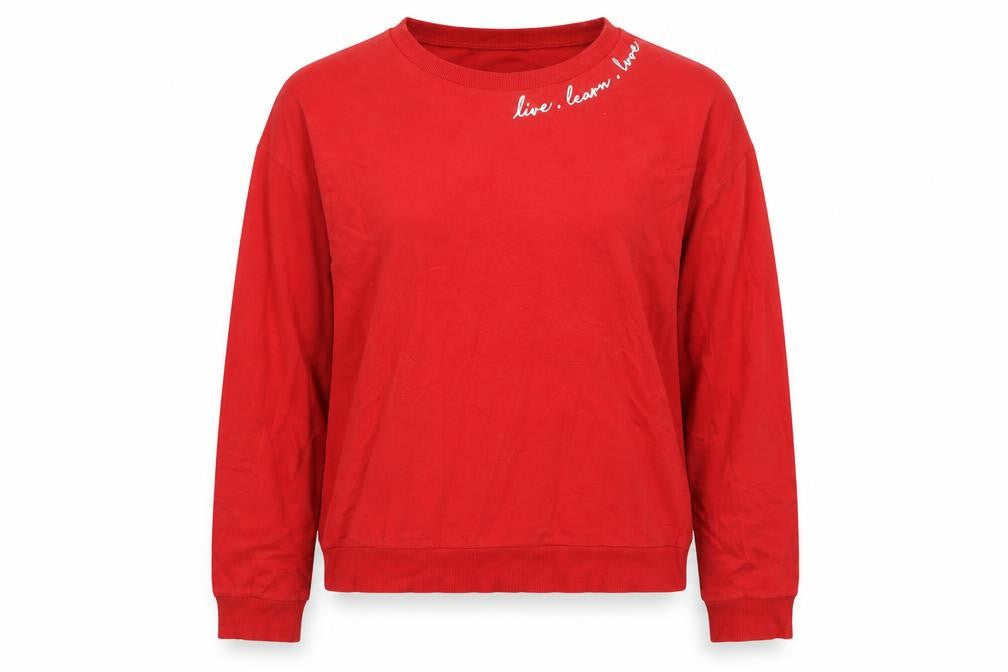 Divided Womens Red   Pullover Jumper Size S