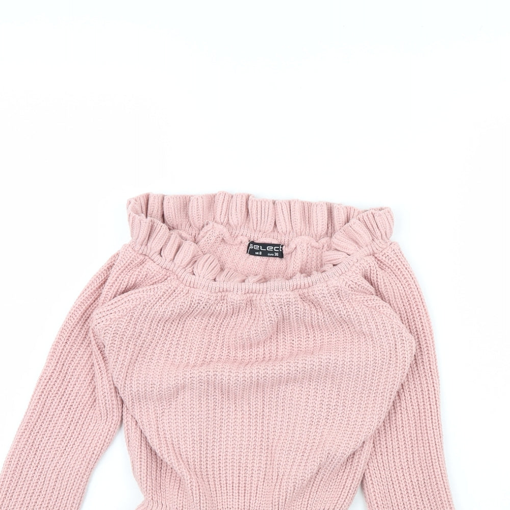 Select Womens Pink   Pullover Jumper Size 8