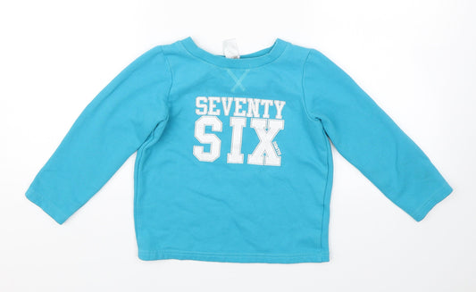 Decathon Boys Blue   Pullover Sweatshirt Size 5 Years