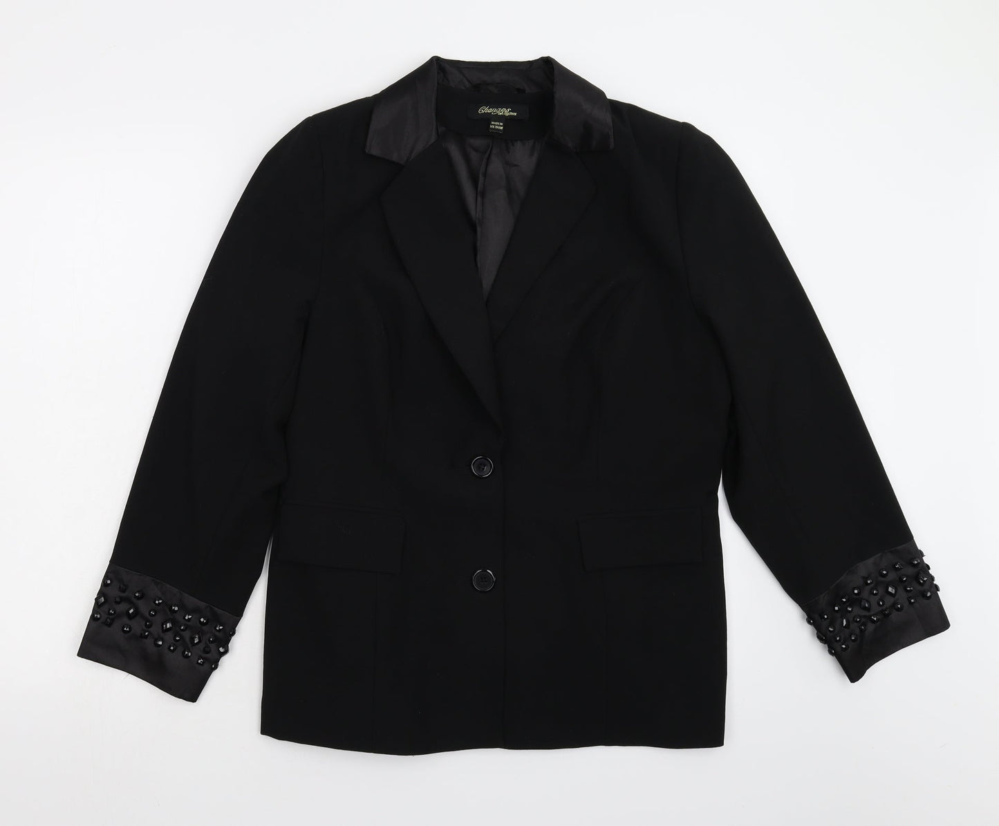 Changes Womens Black   Jacket Blazer Size 16