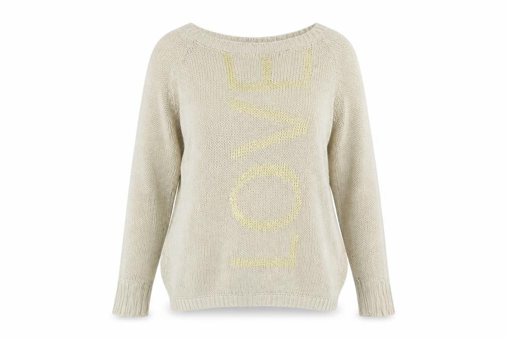River Island Womens Gold  Knit Pullover Jumper Size 6