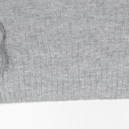 915 Girls Grey  Knit Pullover Jumper Size 9 Years