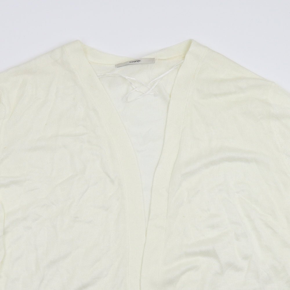 George Womens Ivory   Cardigan Jumper Size 10