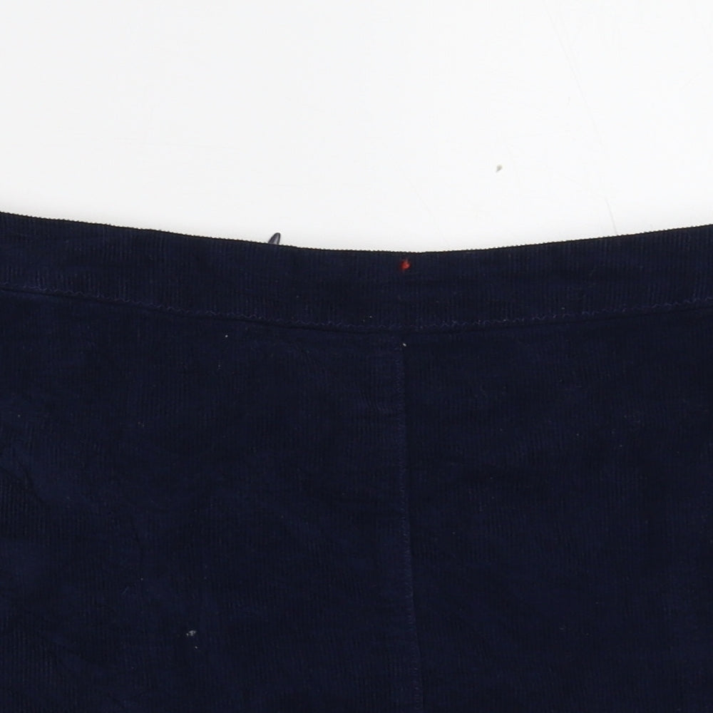 Cooperative Womens Blue  Corduroy Mini Skirt Size S