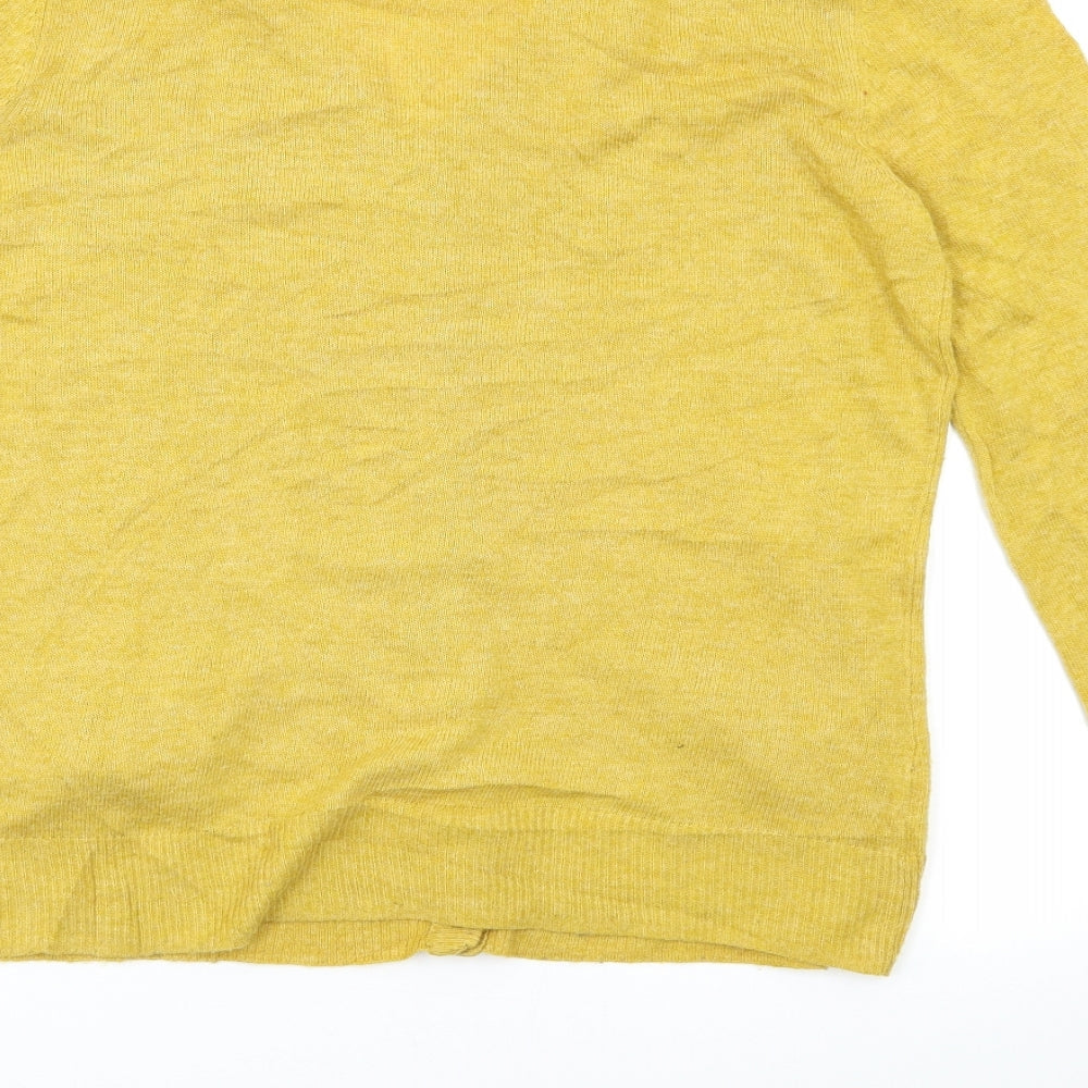 Preworn Womens Yellow   Cardigan Jumper Size S