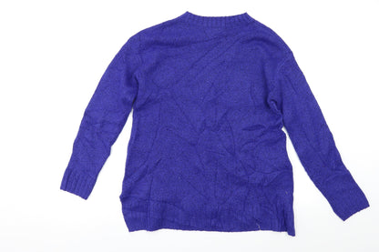 Marks & Spencer Womens Blue   Pullover Jumper Size S