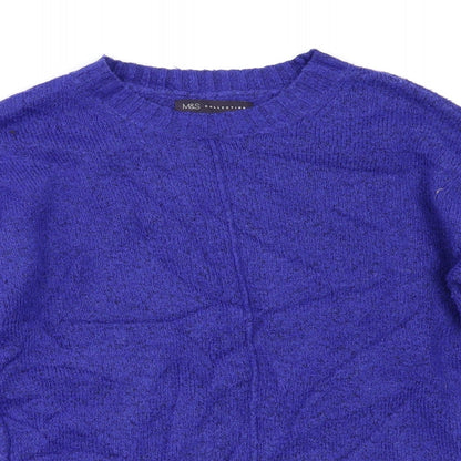 Marks & Spencer Womens Blue   Pullover Jumper Size S