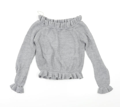 Select Womens Grey   Pullover Jumper Size 8
