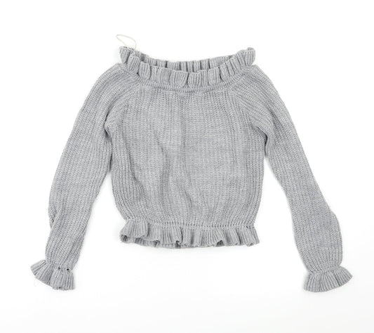 Select Womens Grey   Pullover Jumper Size 8