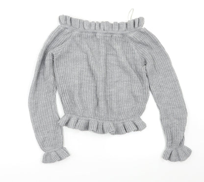 Select Womens Grey   Pullover Jumper Size 8