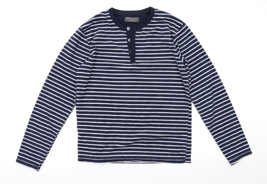 Primark Womens Blue Striped  Top Pyjama Top Size S