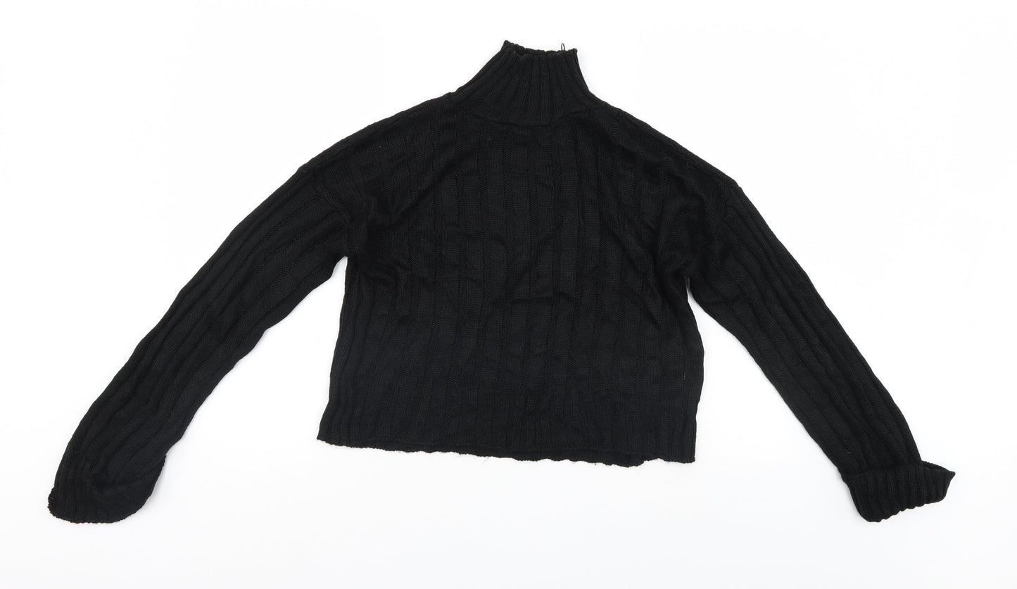 Misspap Womens Black   Pullover Jumper Size M