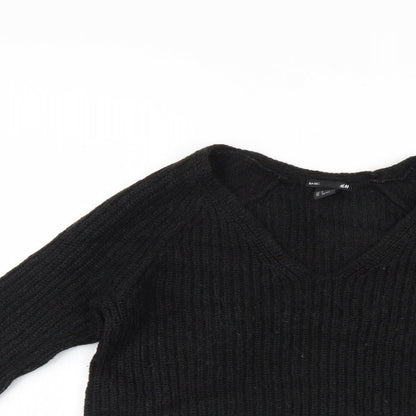 H&M Womens Black   Pullover Jumper Size S