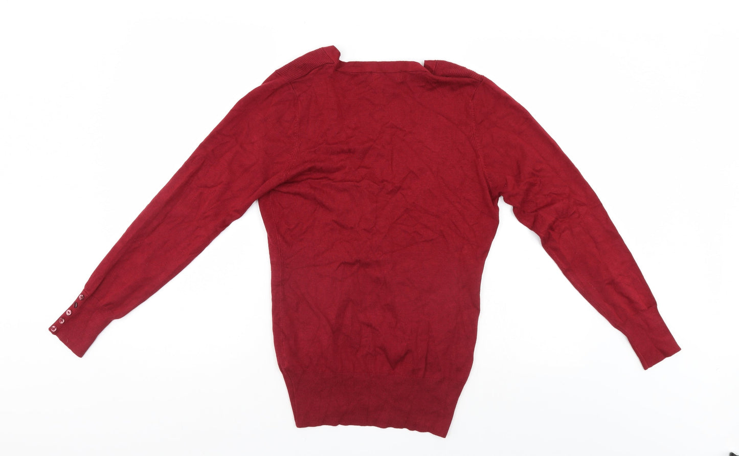 Yessica Womens Red   Cardigan Jumper Size M