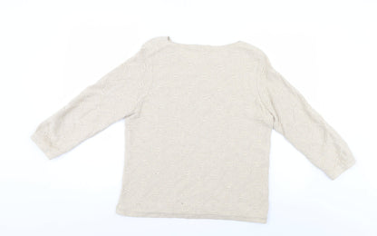 Country Casuals Womens Ivory Argyle/Diamond Pullover Jumper Size L