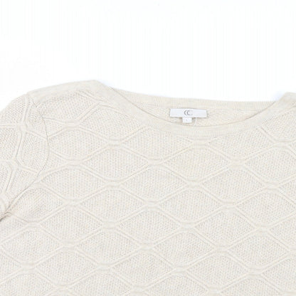 Country Casuals Womens Ivory Argyle/Diamond Pullover Jumper Size L