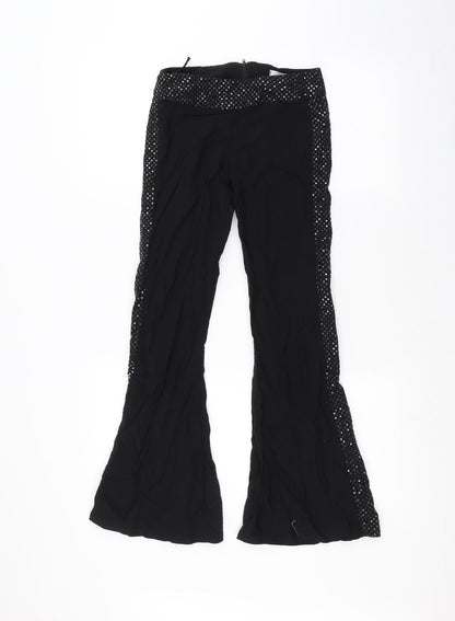 Preworn Womens Black   Rain Trousers Trousers Size 28 in L28 in