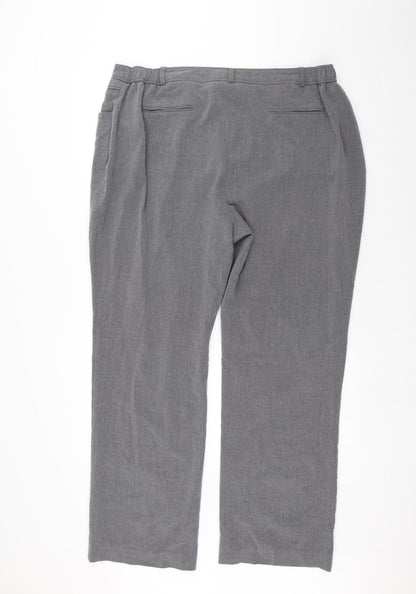 Capsule Womens Grey Trousers Size 20 L27 in
