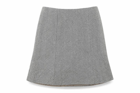 AMARANTO Womens White Striped  A-Line Skirt Size 18